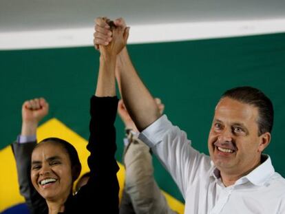 Marina Silva e Eduardo Campos.