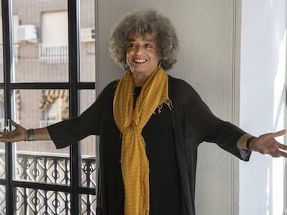 Angela Davis, em Madri.