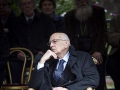 El presidente de Italia, Giorgio Napolitano.