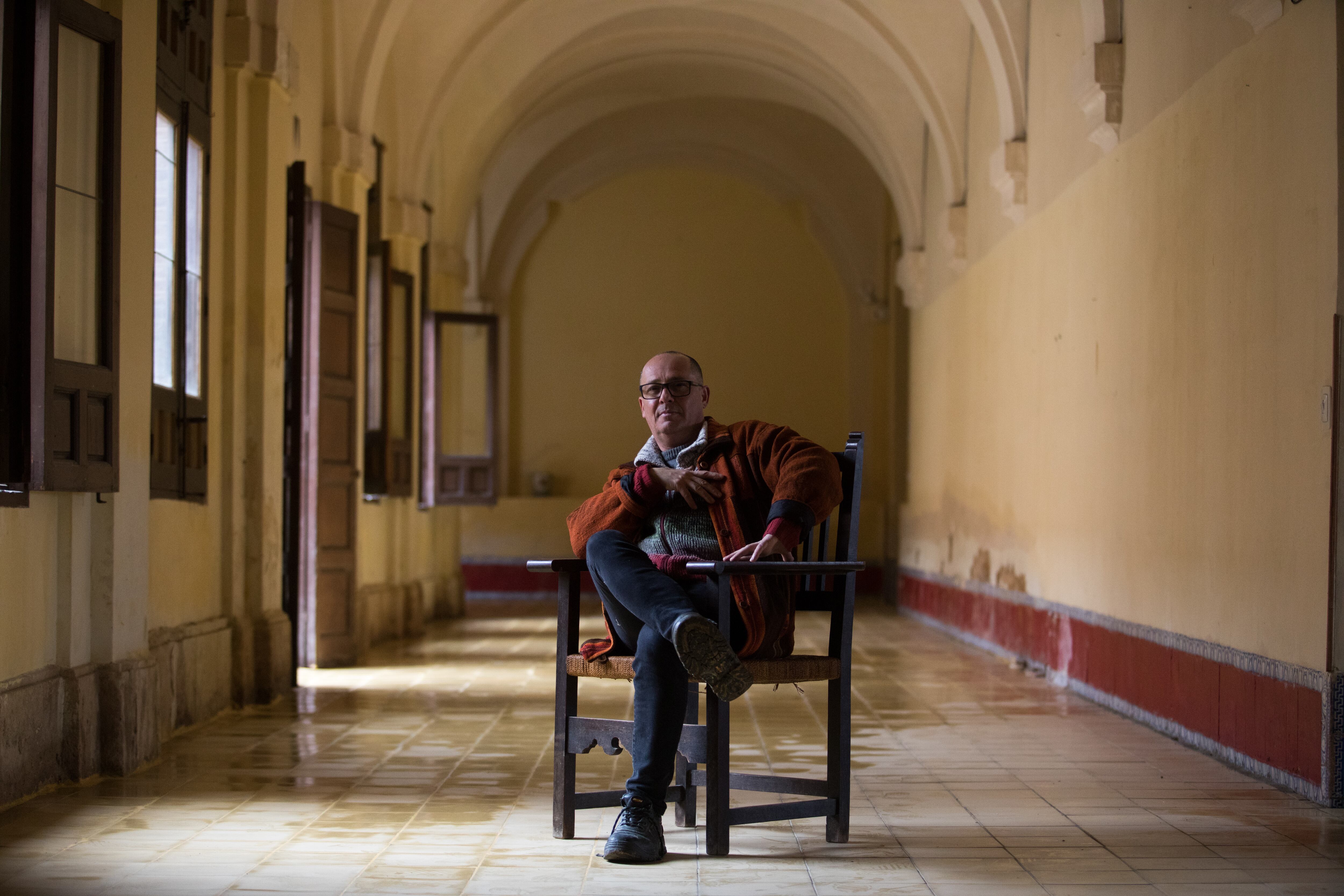 Dvd1038(28/01/21) El artista Julio Jara que vive y trabaja en el Monasterio de la Inmaculada Concepcíon , Loeches Foto: Víctor Sainz