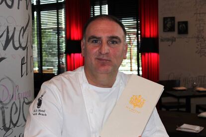 El cocinero español en uno de sus restaurantes.