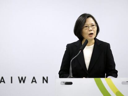 La presidenta electa de Taiw&aacute;n, Tsai Ing-wen, este martes en Taipei.