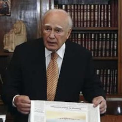 El presidente de Grecia, Carolos Papulias