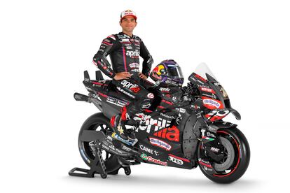 Jorge Martín en la presentación de la Aprilia RS-GP25.