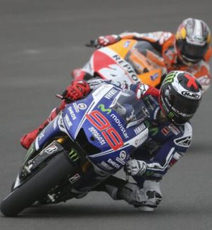 Jorge Lorenzo, en las sesiones de entrenamientos libres de la primera jornada del Gran Premio de Argentina