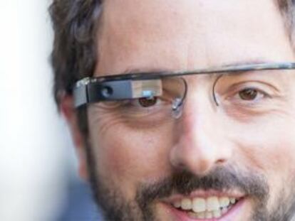 Sergey Brin con sus gafas Glass.