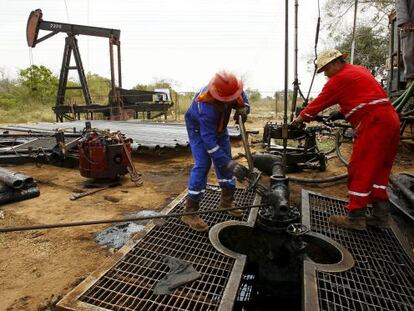 Una estación petrolífera en el estado de Zulia, en Venezuela.