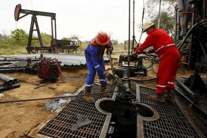 Una estación petrolífera en el estado de Zulia, en Venezuela.