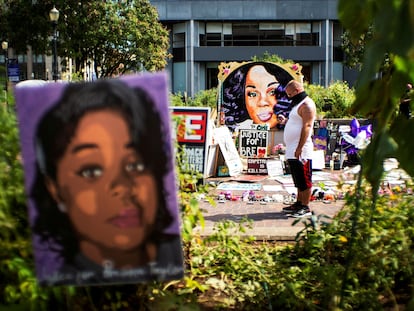 Memorial en honor a Breonna Taylor en Louisville (Kentucky), el 25 de septiembre de 2020.