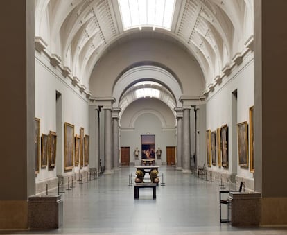 Vista de la sala central del Museo del Prado.