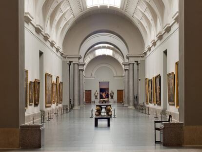 Vista de la sala central del Museo del Prado.