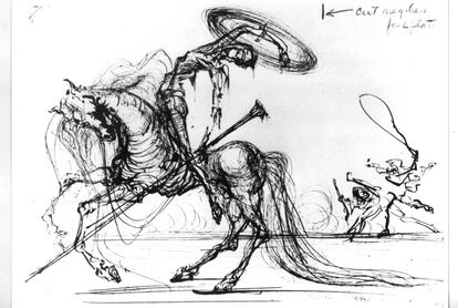 Don Quijote. por Salvador Dalí.