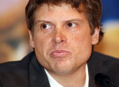 Jan Ullrich durante una rueda de prensa