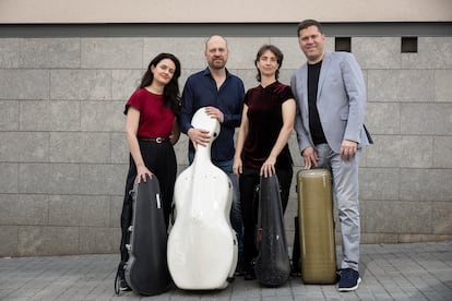 Cuarteto Casals, de izquierda a derecha, Cristina Cordero, Arnau Tomàs, Vera Martínez Mehner y Abel Tomàs.