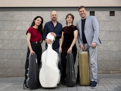 Cuarteto Casals, de izquierda a derecha, Cristina Cordero, Arnau Tomàs, Vera Martínez Mehner y Abel Tomàs.