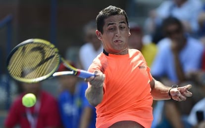 Almagro, en el partido contra Jack Sock.