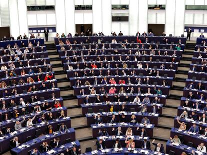 Pleno del Parlamento Europeo en Estrasburgo, en una imagen de la institución.