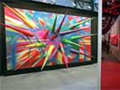 Una de las obras expuestas en Arco: <i>Violencia sin mensaje</i>, de Isaac Montoya.