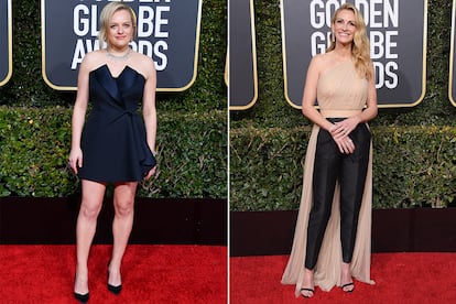 Se puede ir más allá del típico vestido. Aunque no siempre con acierto. Elisabeth Moss, protagonista de El Cuento de la Criada, arriesgó con un minivestido de Dior que no pasará a la historia. Julia Roberts, que ya había acudido en pantalón en la edición de 1990, se decantó por un diseño de Stella McCartney.