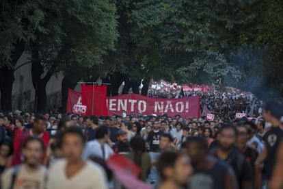 Manifestantes voltam &agrave;s ruas em protesto em S&atilde;o Paulo, no &uacute;ltimo dia 9. 