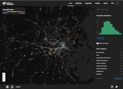 Pantallazo del 'Atlas de la desigualdad'