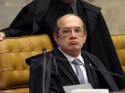 Gilmar Mendes, durante o julgamento do Habeas Corpus do Lula.