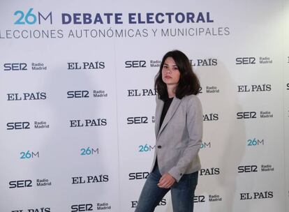 Isabel Serra, candidata por Unidas Podemos, llega al debate este lunes y declara: “Lo que dicen las encuestas es que tenemos una oportunidad histórica”.