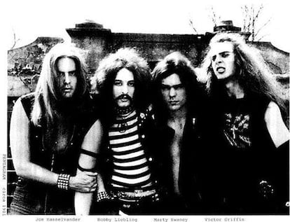 Pentagram, in 1981. Bobby Liebling is the second on the left. 