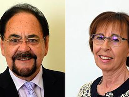 Ángel Guerra (PP) y Carmen Miravalles (PSOE).