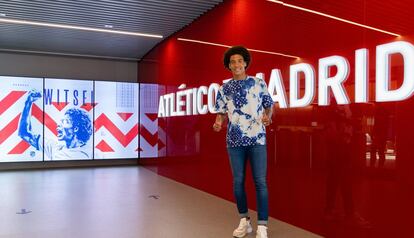 Witsel durante su presentación con el Atlético este miércoles.