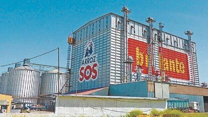 Fábrica de arroz de las marcas Sos y Brillante de Ebro Foods.