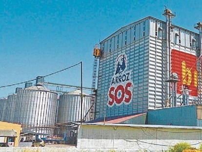 Fábrica de arroz de las marcas Sos y Brillante de Ebro Foods.