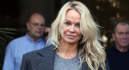 Pamela Anderson en Londres el pasado 13 de febrero. 