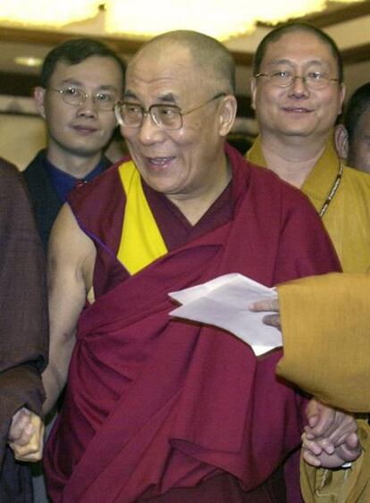 El Dalai Lama, durante una visita a Taiwan celebrada en marzo de 2001.