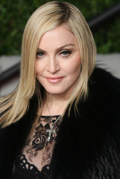 Madonna, a su llegada a la fiesta organizada por la revista <i>Vanity Fair</i> después de los Oscar 2011.