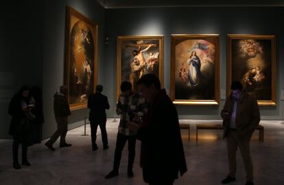 Vista de la exposición 'Murillo IV Centenario' en el Museo de Bellas Artes de Sevilla.