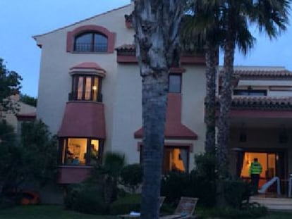 Casa de uno de los sospechosos en Marbella.