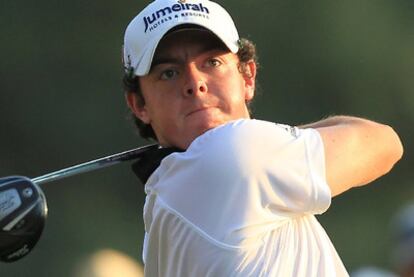 McIlroy, durante la tercera jornada del Masters de Augusta.