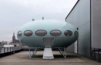 Futuro House en Hiekkaharju, Vantaa (Finlandia), de Matti Suuronen. 1968.