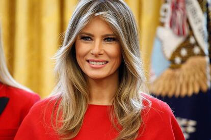 La primera dama de Estados Unidos, Melania Trump, el pasado 28 de febrero. 