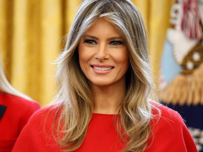 La primera dama de Estados Unidos, Melania Trump, el pasado 28 de febrero.