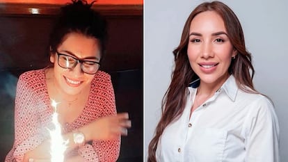 De izquierda a derecha: la fotoperiodista Avisack Douglas y la candidata de Movimiento Ciudadano, Xóchitl Tress.