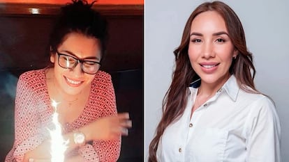 De izquierda a derecha: la fotoperiodista Avisack Douglas y la candidata de Movimiento Ciudadano, Xóchitl Tress.