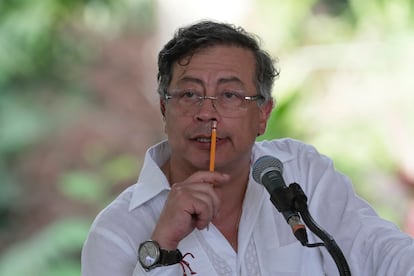El presidente Gustavo Petro en Santa Marta (Colombia), el 29 de julio de 2025.