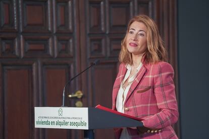 La ministra de Transportes, Raquel Sánchez, la semana pasada en Sevilla.