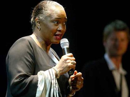 Barbara Hendricks, durante su actuación en la última edición del Festival de Porta Ferrada en Girona.