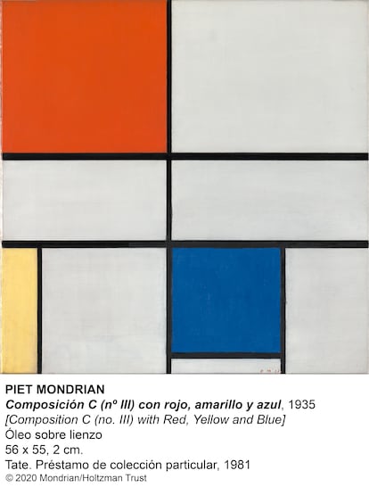 Cuadro  de Piet Mondrian.