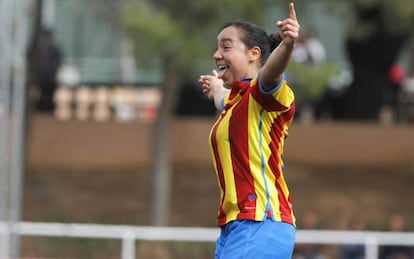 Charlyn durante uno de sus partidos en la Liga Iberdrola.