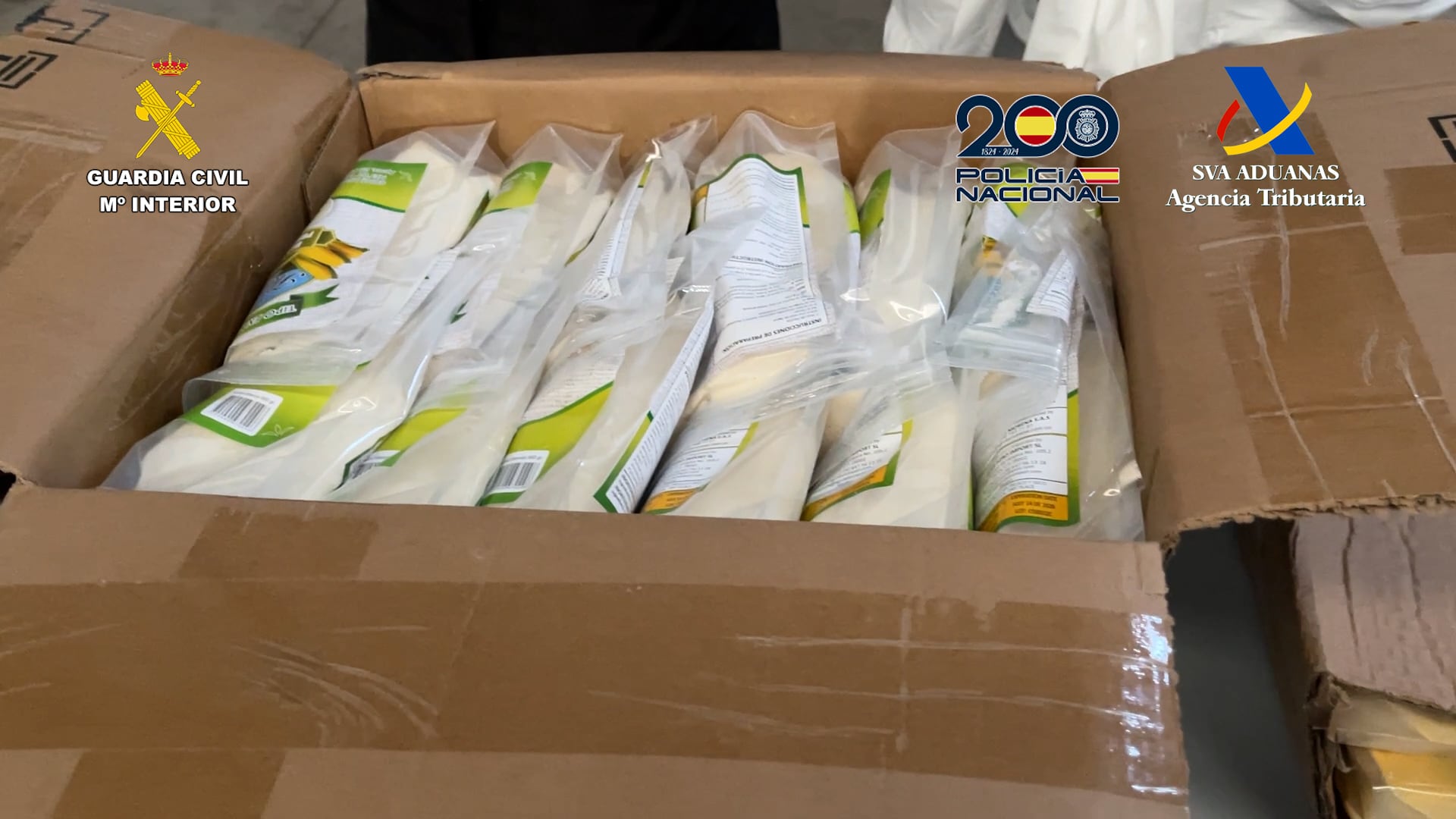Cae una organización de narcos mientras extraían la cocaína que habían mezclado en siete toneladas de harina de maíz