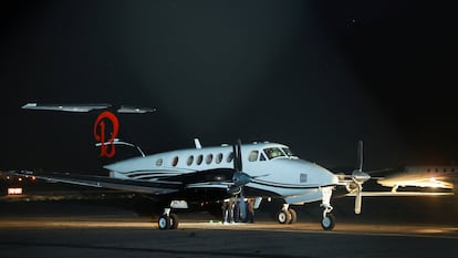 Un avioneta en El Paso, Texas. 